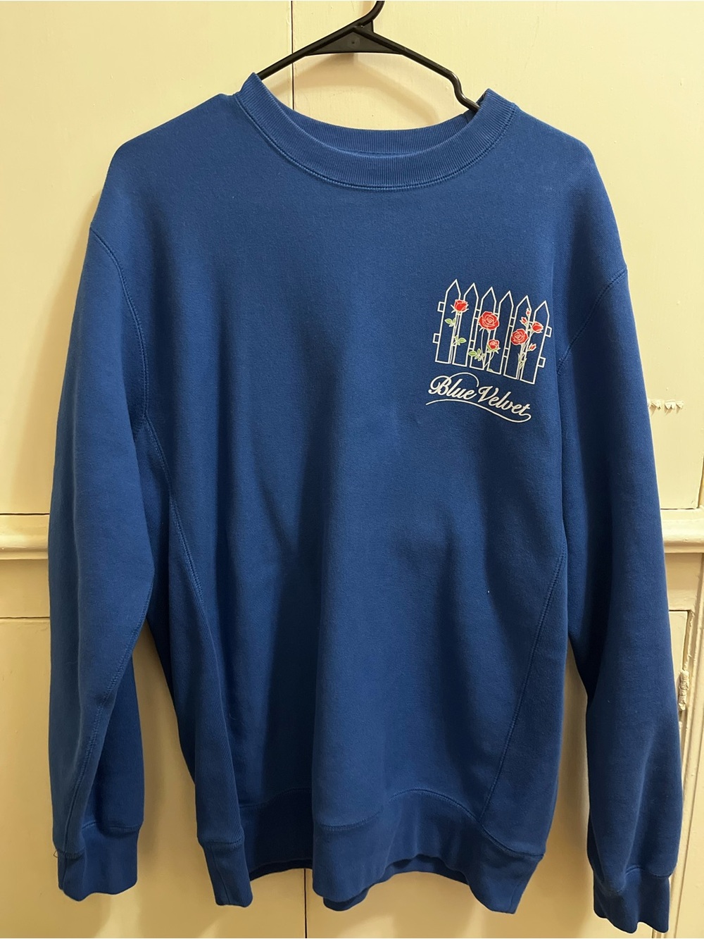 Out Of Time Studio Blue Velvet Crewneck Sweatshirt
